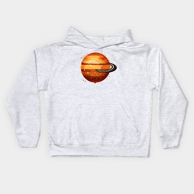 Jupiter Satelit Kids Hoodie by #eeeaaaf